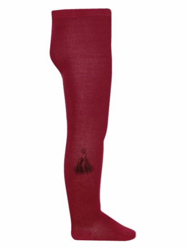 Collant Simples com Borla Maroon