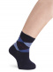 Meias curtas losango intarsia Navyblue