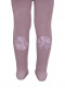 Collants com costura atrás e flor de tule Rosewood