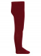 collants em algodão canalé Maroon