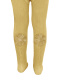 Collants com costura atrás e flor de tule Mustard