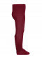 Collants com costura atrás e laço duplo de cetim Maroon