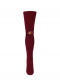 Collants com costura atrás e laço com pom pom Maroon