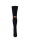 Collants com costura atrás e laço com pom pom Navyblue