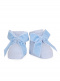 carapins bebé con lazo de terciopelo largo Babyblue