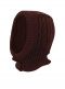 Balaclava infantil com oitos (1-4 anos) brown