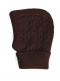 Balaclava infantil com oitos (1-4 anos) brown